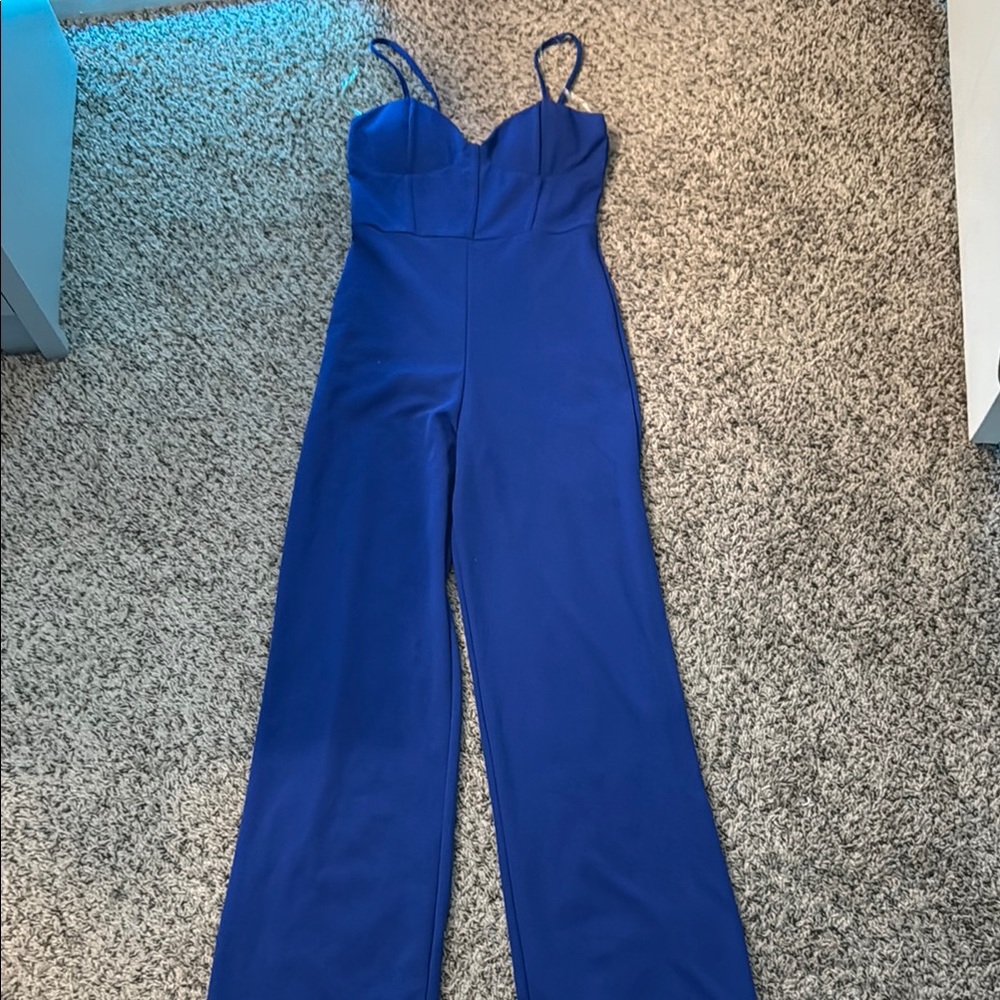 Elegant Blue Jumpsuit